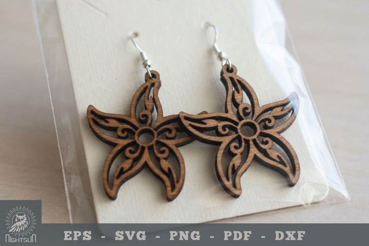 Starfish Lasercut Earring 2