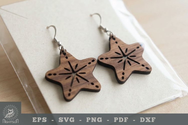 Starfish Lasercut Earring 3