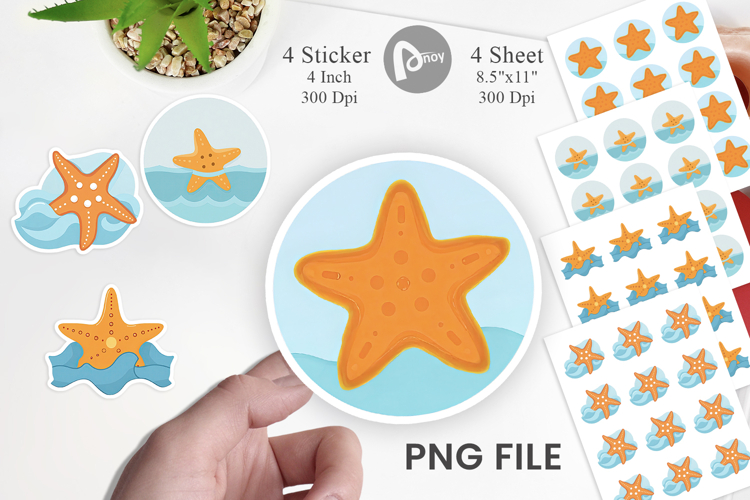 Starfish Sticker