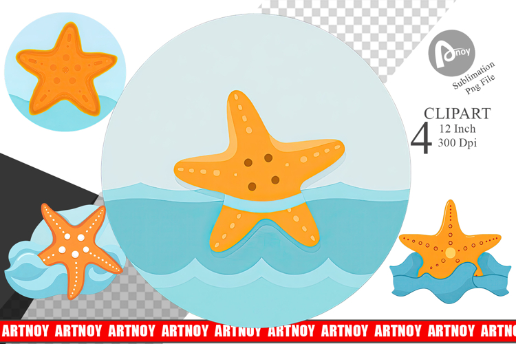 Starfish Clipart example image 1