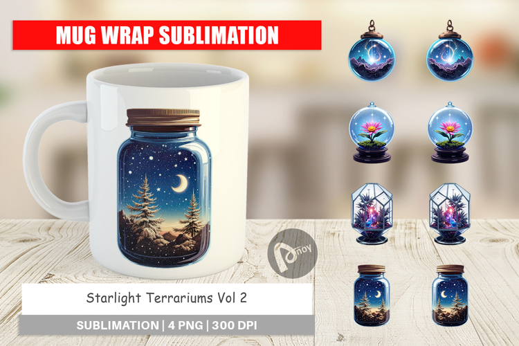 Mug Wrap Starlight Terrariums