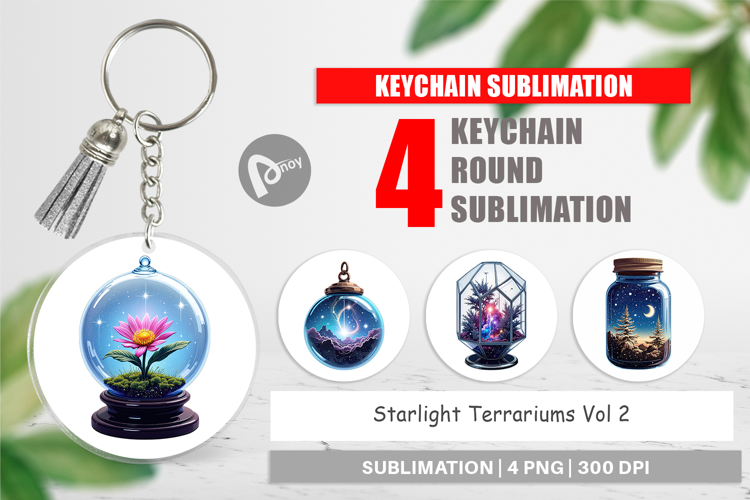 Keychain Starlight Terrariums