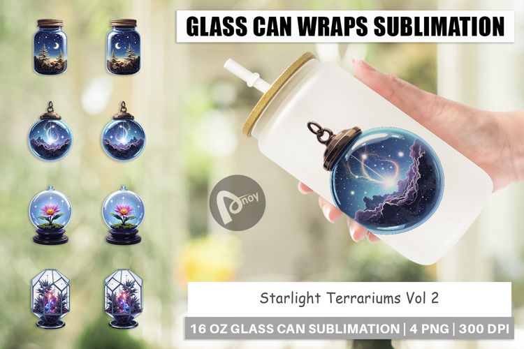 Glass Can Starlight Terrariums