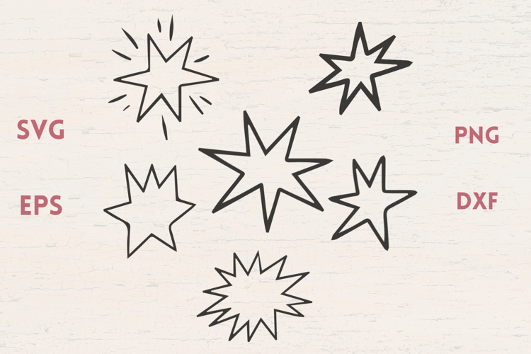 Sparkly Stars SVG