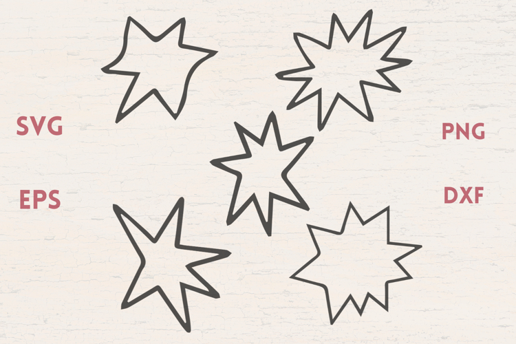 Sparkly Stars 2 SVG