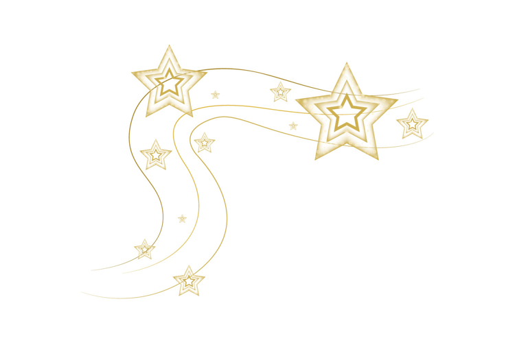 Stars pattern decorative element with lines wave clipart