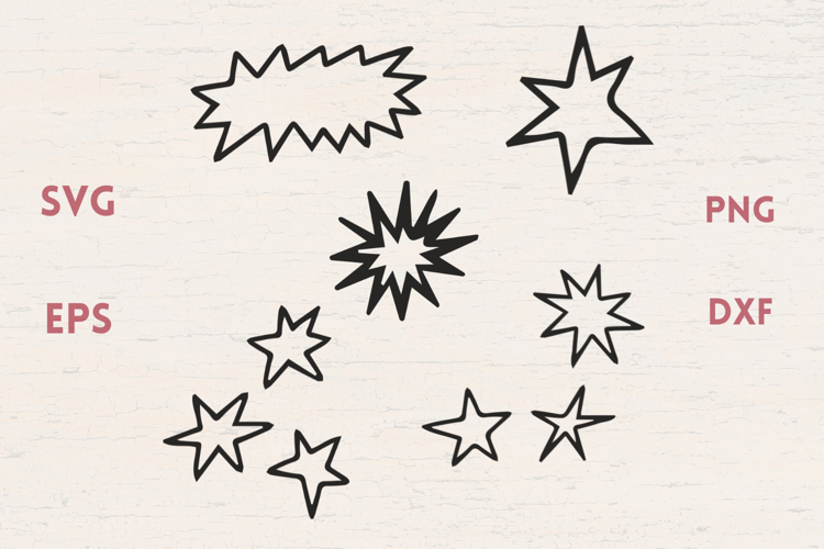Various Stars and Star Clusters SVG