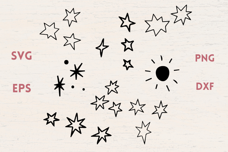 Stars and Star Clusters SVG