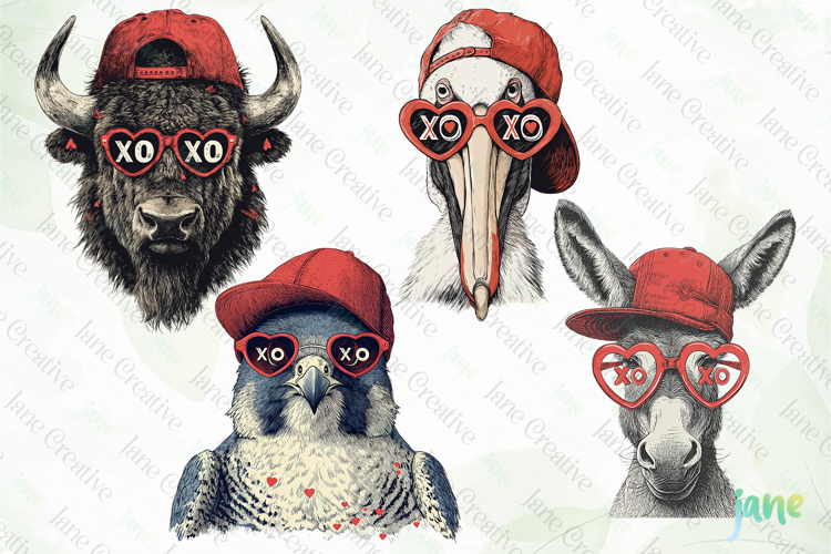 STATES Valentine Animals PNG