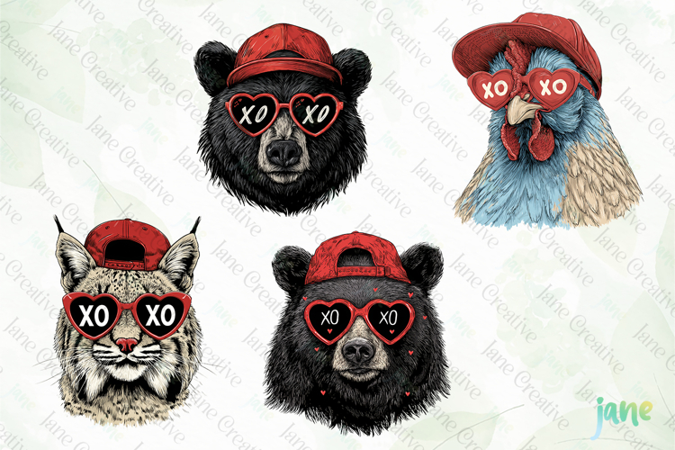 STATES Valentine Animals PNG