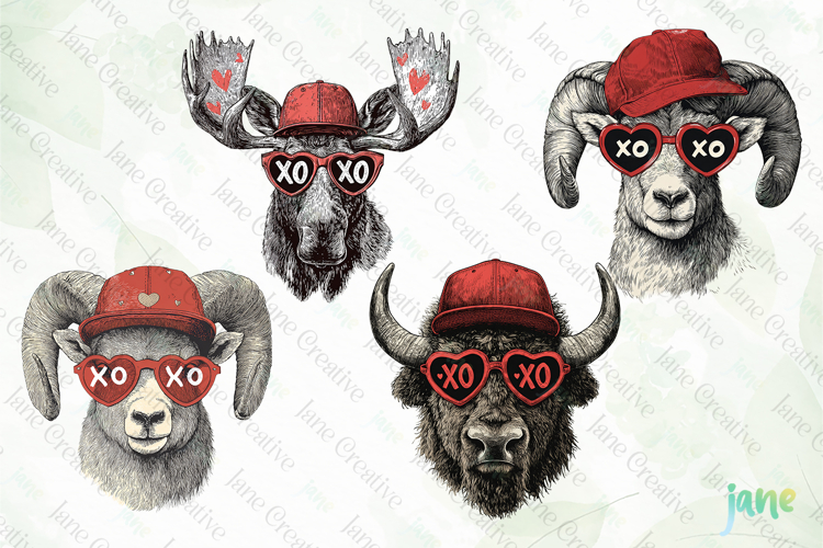 STATES Valentine Animals PNG