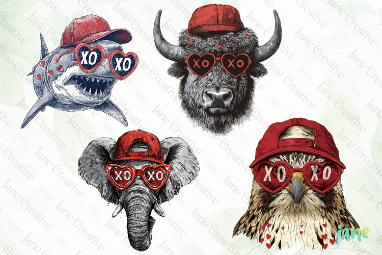 STATES Valentine Animals PNG