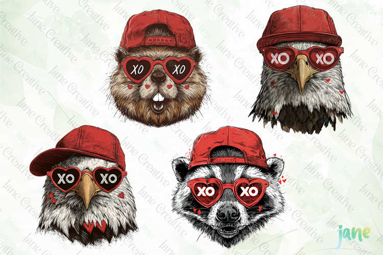 STATES Valentine Animals PNG