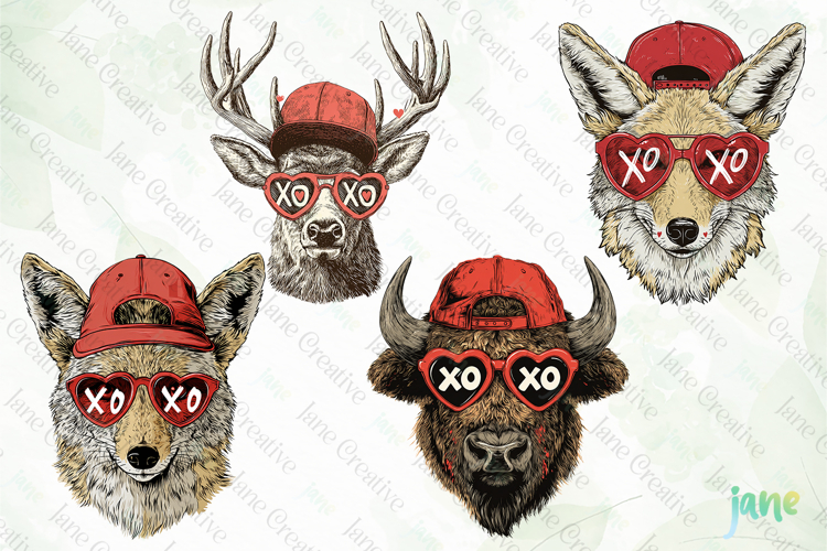 STATES Valentine Animals PNG