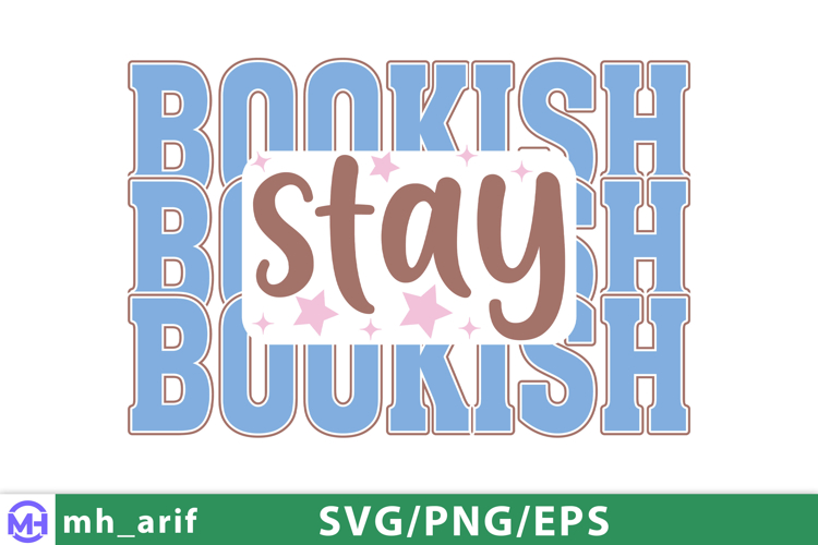 Stay Bookish Baseball SVG T-shirt Design