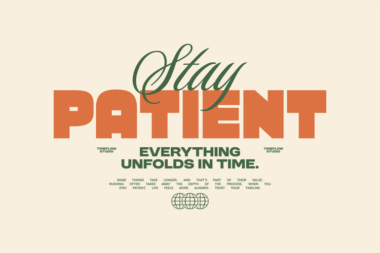 Stay Patient Typography Quotes T-shirt Design