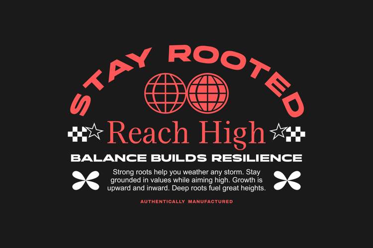 Stay Rooted Urban Typography T-shirt Design
