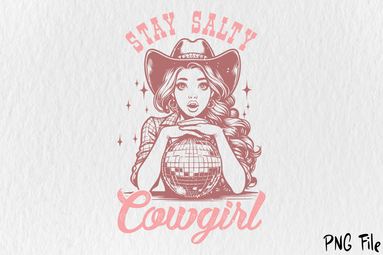 Stay Salty Cowgirl Sublimation PNG
