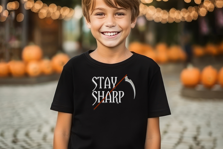 Scythe Stay Sharp Halloween Embroidery File