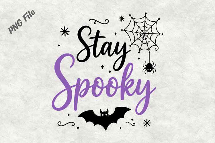 Stay Spooky Halloween PNG example image 1