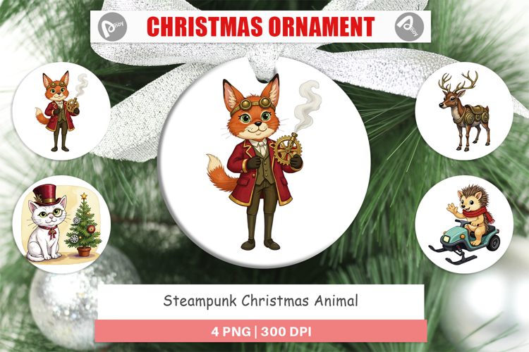 Ornament Steampunk Christmas Animals