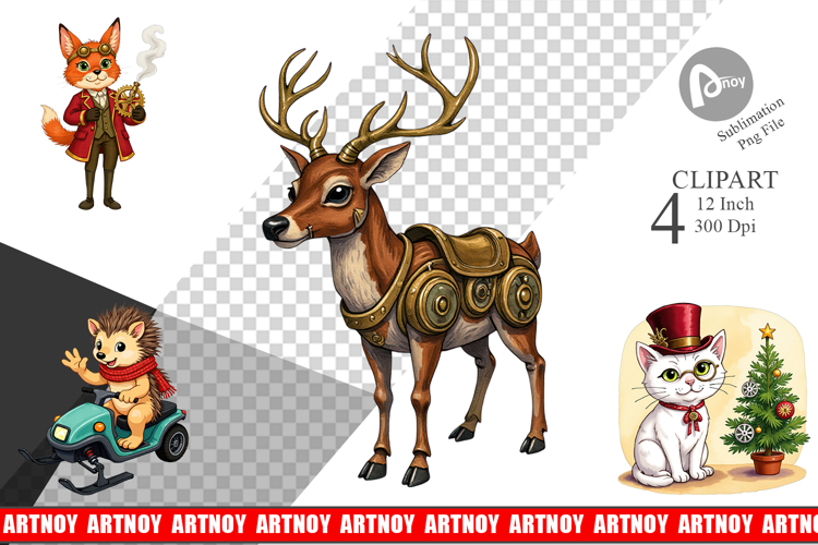 Christmas Watercolor Png Image 16