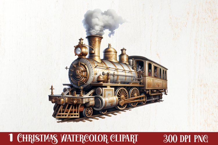 Steampunk Christmas Sublimation Clipart, Steampunk Christmas