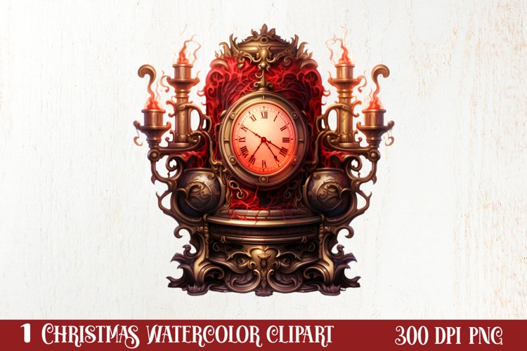 Steampunk Christmas Sublimation Clipart, Steampunk Christmas