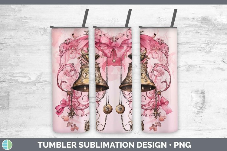 Steampunk Christmas Jingle Bells Tumbler Sublimation 20 oz S