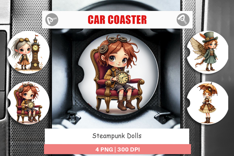 Car Coaster Steampunk Dolls