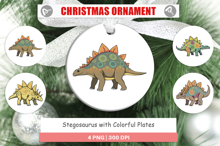 Ornament Stegosaurus with Plates