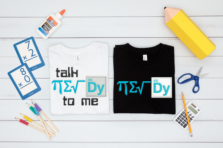 STEM Talk Nerdy to Me Applique Embroidery File