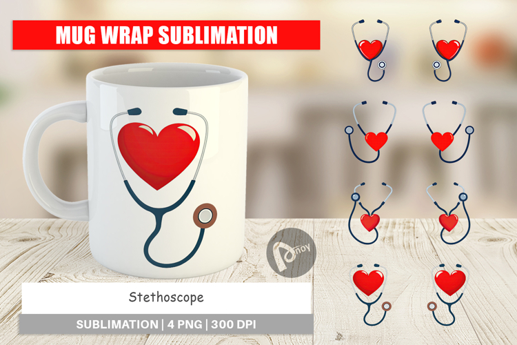 Mug Wrap Medical Stethoscope