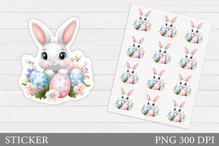 Cute Easter Bunny Clipart Image 3