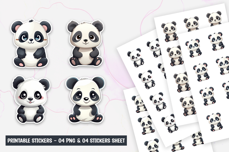 Cute Panda Clipart Image 9