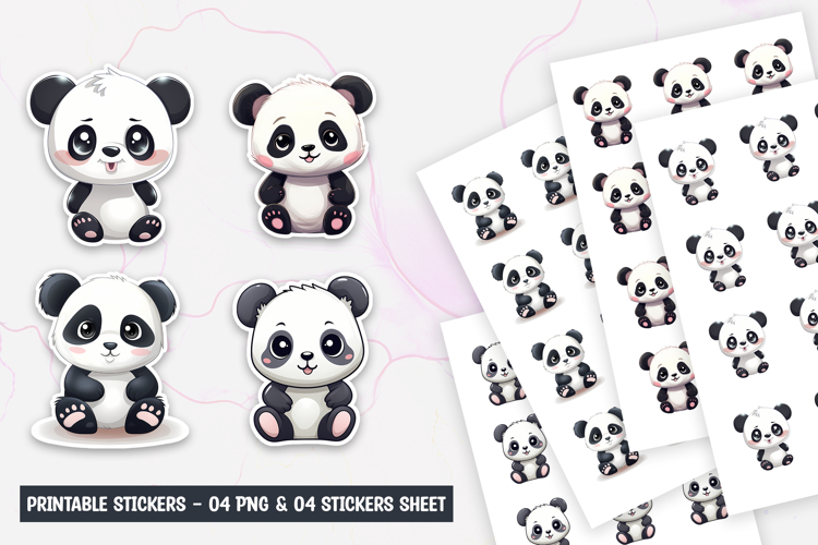 Cute Panda Clipart Image 7