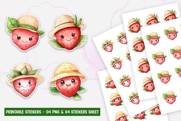 Kawaii Strawberry Png Image 23