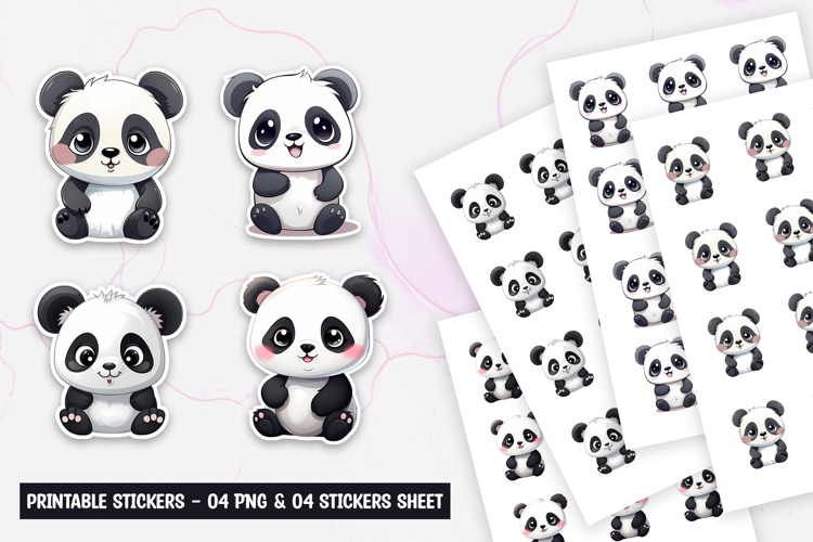 Cute Panda Clipart Image 6
