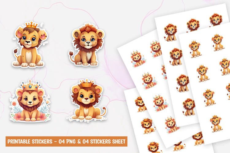 Cute Lion Clipart Image 2