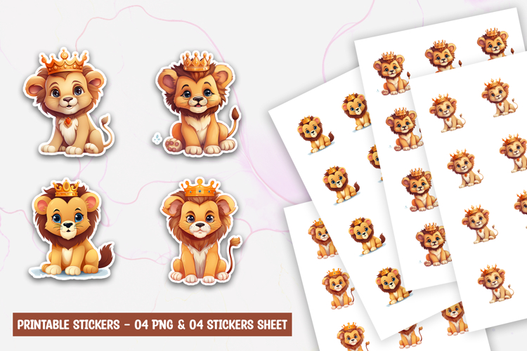 Cute Lion Clipart Image 3