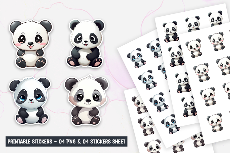 Cute Panda Clipart Image 8