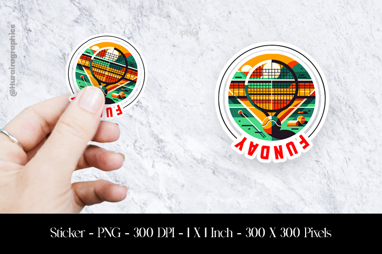 Funday Sticker Design PNG