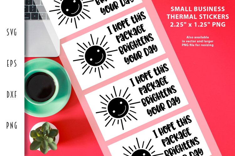 Small Business Thermal Labels - Mailing Label with Sunshine example image 1