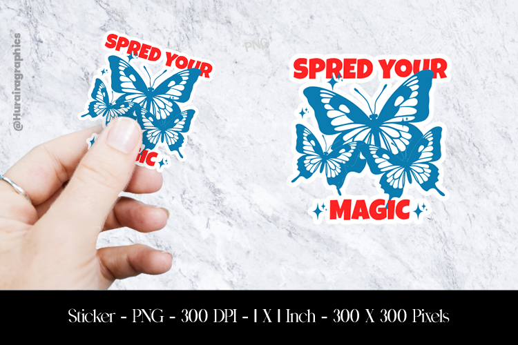 Speed Your Magic Sticker Design PNG
