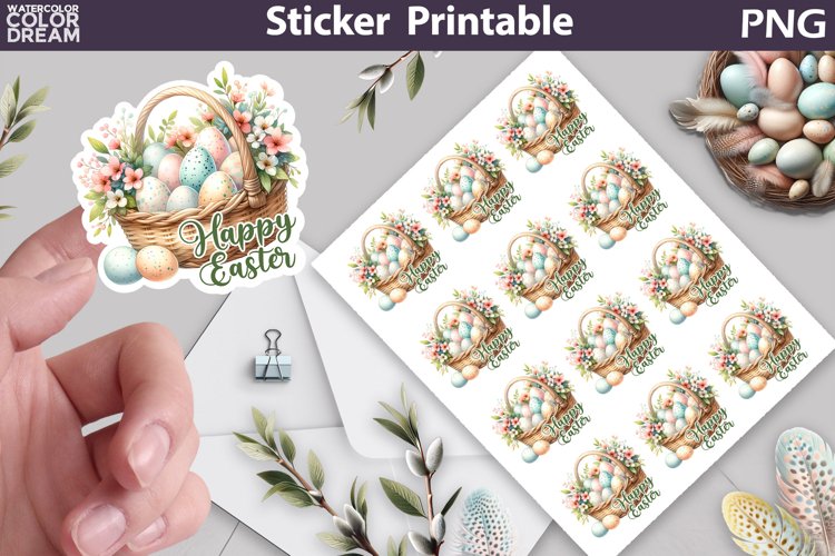 Easter Basket Clipart Image 8
