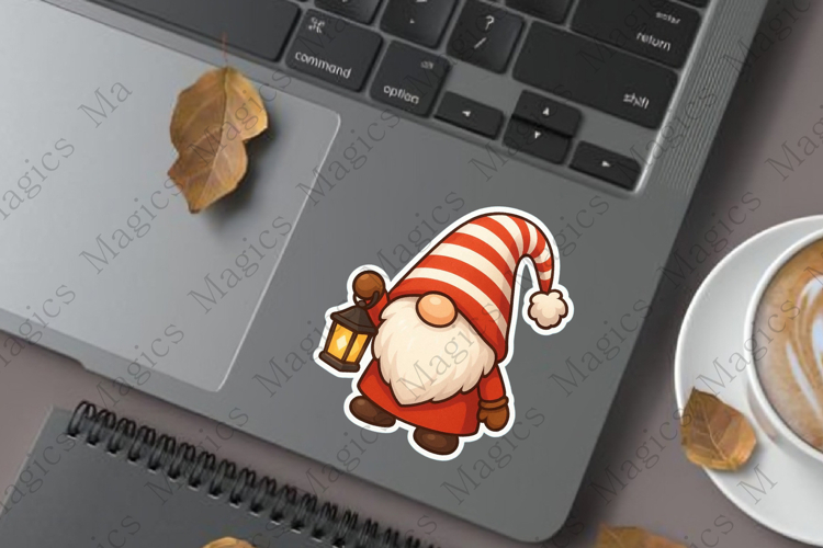 adorable Christmas gnome Sticker