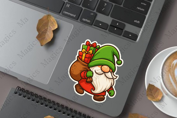 cute Christmas gnome Sticker