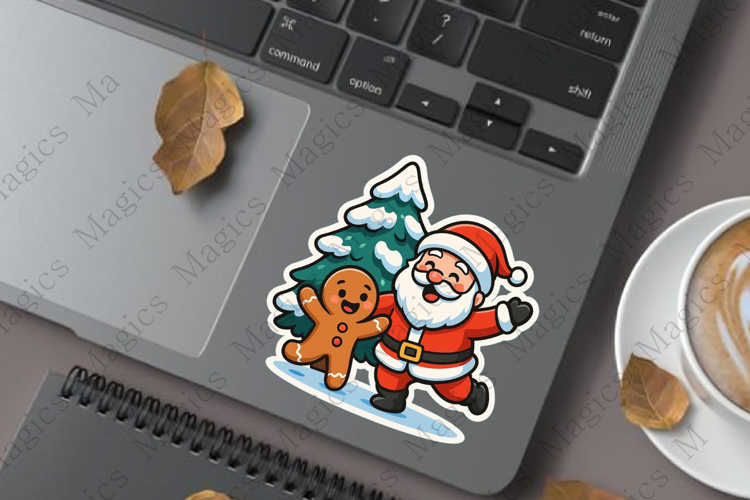 Santa Claus dancing Sticker
