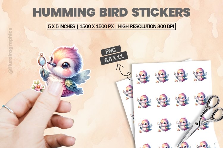 Humming Bird Clipart Image 4