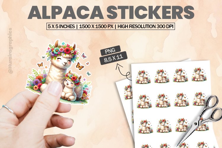 Alpaca Clipart Image 15